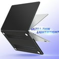 thumbnail image 4 of IBENZER Compatible with 2025 2024 2023 2022 MacBook Air 13 inch Case M4 A3240 M3 A3113 M2 A2681, Hard Shell Case with Keyboard Cover & Screen Film for Mac Air 13.6", Clear, W-MAT13-KK-CL+2, 4 of 9