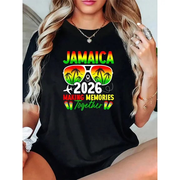 Jamaica 2026 Vacation T-Shirt Making Memories Together Family Trip Souvenir Tee