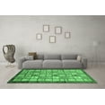 thumbnail image 3 of Ahgly Company Indoor Rectangle Abstract Emerald Green Modern Area Rugs, 4' x 6', 3 of 4