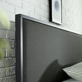 thumbnail image 4 of Zinus Christina 43" Upholstered Platform Bed with Headboard, King, Gray, 4 of 12