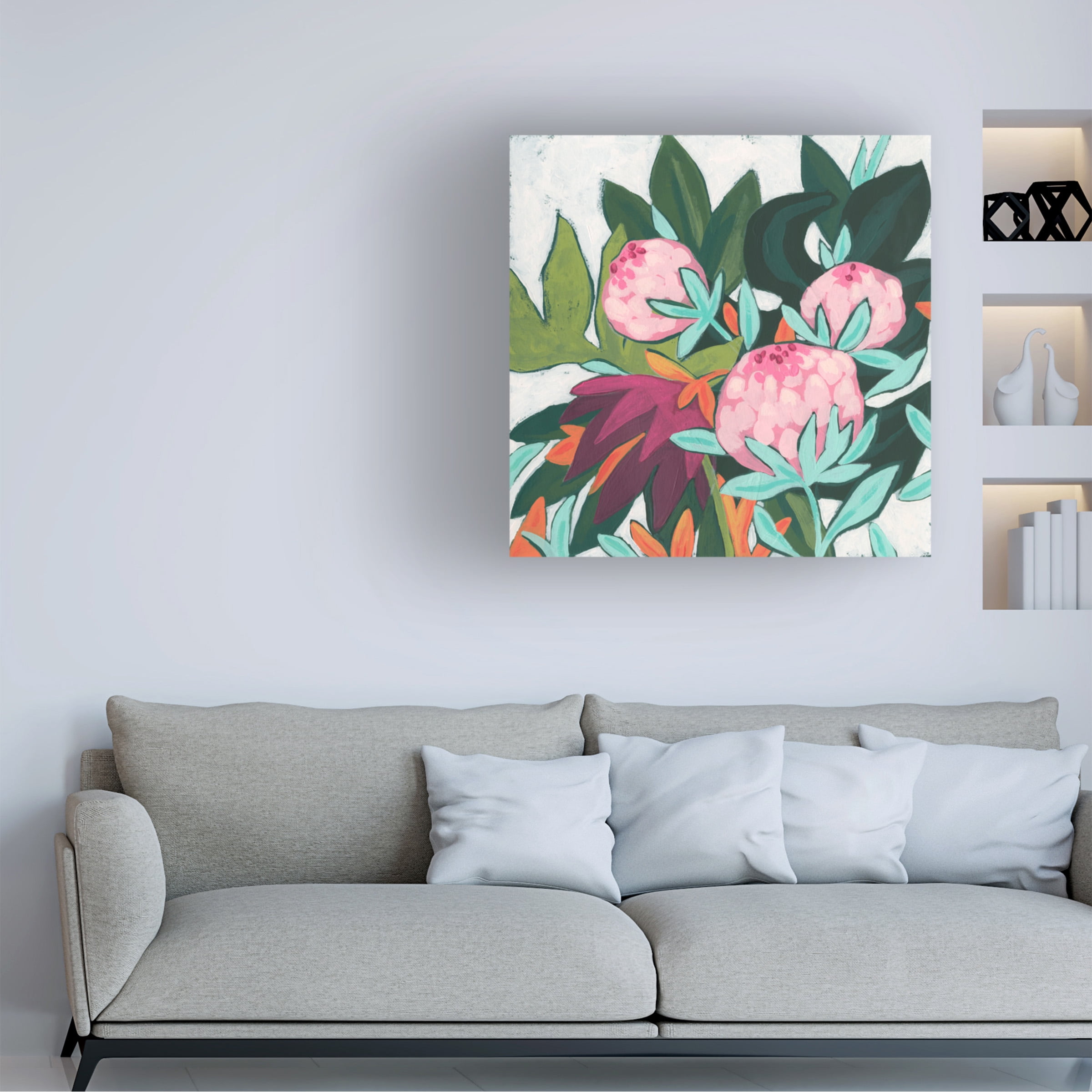 June Erica Vess 'Jungle Jewel II' Canvas Art