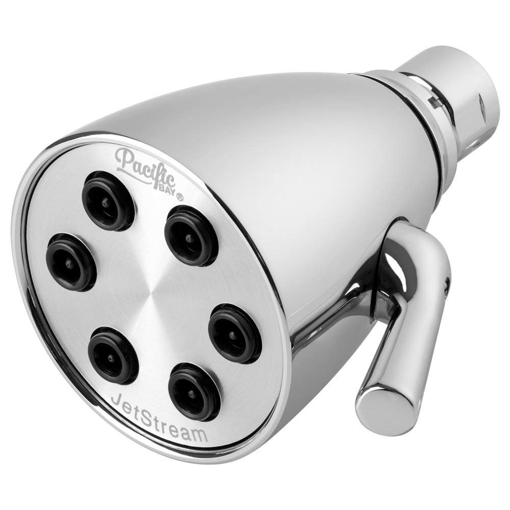 JetStream Heavy Duty Brass 6Jet Shower Head by Pacific Bay Chrome