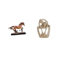 thumbnail image 1 of Figura de caballo en miniatura, escultura coleccionable de resina, adorno abstracto, arte decorativo animal, ideal para estantería, escritorio, dormit, 1 of 8