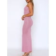 thumbnail image 4 of Liacowi Women Strapless Bodycon Dress Summer Solid Color Backless Party Dress for Cocktail Beach Streetwear Aesthetic Clothes, 4 of 6