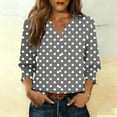thumbnail image 1 of TaTaai Women's Fashion Spring And Summer Button Up Cardigan 3/4 Quarter Sleeve Jacket V-neck Top/shirt Gift, 1 of 6