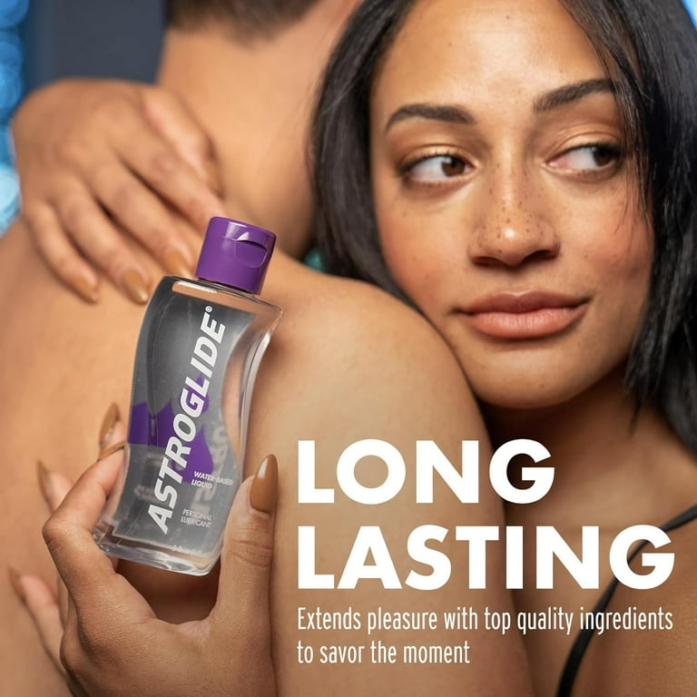 Astroglide Liquid Water Based Personal Lube, for Men, for Women, Condom  Compatible Lube, 5 fl oz