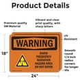 thumbnail image 2 of (2 Pack) Radio Frequency Radiation Hazard Area OSHA Warning Sign, 2 of 7