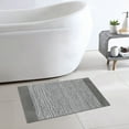 thumbnail image 2 of Mineral Spring Grenoble Polyester Tufted Bath Rug, Light Gray, 20" x 32", 2 of 7