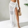 thumbnail image 6 of Qzwdhjm Crochet Sarong for Women Hollow Out High Waist Wrap Maxi Swimsuits Coverups Lightweight Knit Sarongs Cover Up for Summer Loungewear, 6 of 9