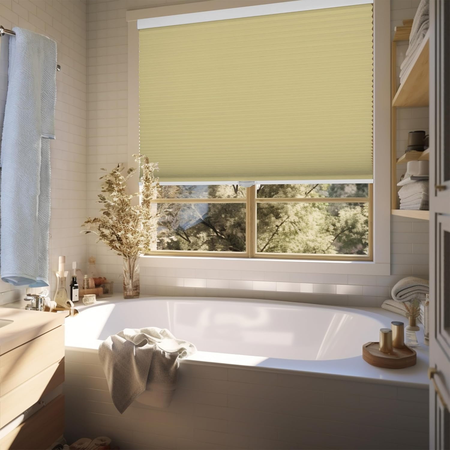 Chicology Vanilla Cordless Blackout Cellular Shades 30.5 in. W x 72 in. L