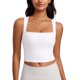 thumbnail image 1 of Top Deportivo CRZ YOGA Butterluxe Largo con Escote Cuadrado Blanco M, 1 of 5
