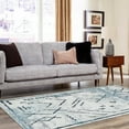 thumbnail image 3 of Unique Loom Kamala Washable Collection Area Rug - Tribal (5' 3" x 8' Rectangle Ivory Gray/Blue), 3 of 9