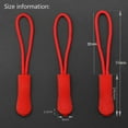 thumbnail image 2 of 5/10/15/20pcs High quality Bags Clip Buckle Suitcase Tent Backpack Ends Lock Zips Cord Rope Pullers Zip Puller Replacement Zipper Pull BLACK&GREY 15PCS, 2 of 8