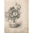 thumbnail image 2 of John Constable 14x18 Gold Ornate Wood Frame and Double Matted Museum Art Print Titled - Flowers in a Pitcher, 2 of 4