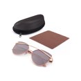 thumbnail image 6 of Cateye Sunglasses for Adult Women Female with Case, Brown , 56mm, 6 of 9