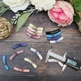 thumbnail image 4 of 48 PCs Curved Floral Porcelain Beads for Jewelry Making  45 mm Long Tube Bead Pack, 4 of 6