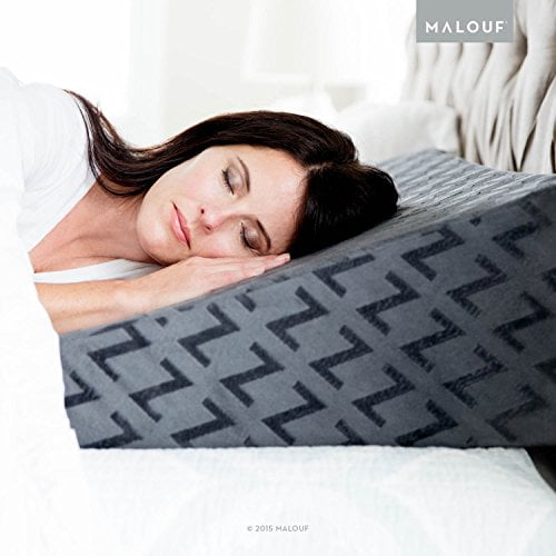 Z Gel Infused Memory Foam Wedge Pillow Therapeutic Bed Wedge
