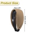 thumbnail image 5 of Unique Bargains Wide Headbands for Women Extra Wide Headbands Thick Headbands with Teeth Hair Accessories Brown, 5 of 7