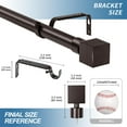 thumbnail image 3 of Urbanest 1" Wright Adjustable Curtain Rod, 48"-84", Bronze, 3 of 6