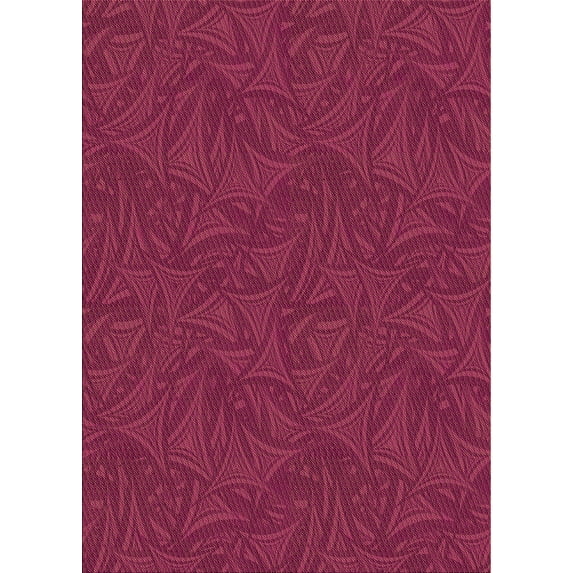 Ahgly Company Machine Washable Indoor Rectangle Transitional Crimson Red Area Rugs, 3' x 5'