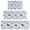 Pioneer Flower Floral-1, variant on Pioneer Flower Floral Print Pattern Kitchen Rugs Sets Of 3,Kitchen Runner Rugs Non Skid Washable,Decorative Kitchen Floor Mats for Kitchen,Sink,Laundry,17X30 Inch 17X47 Inch 17X59 Inch