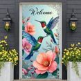 thumbnail image 5 of Cartoon Cow Welcome Banner Sunflower Design Farm Display Bee Pattern Purple Bow Spring Backdrop for Farmhouse Decoration Spring Party Welcome Ceremony, 5 of 9