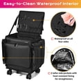 thumbnail image 2 of Byootique Rolling Makeup Train Case w/ Backpack Travel Barber Cosmetic Pink, 2 of 9