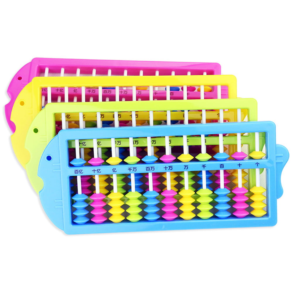 Baby 15 Rods Plastic Abacus Soroban Count Number Educational Math Aids Toy 