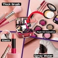 thumbnail image 5 of BYTEWAR Kids Pretend Play Makeup Kit Realistic Fake Cosmetic Play Set 21 Pieces with Portable Case, 5 of 7
