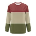 thumbnail image 3 of Jsaierl Womens Sweatshirts Cute Color Block Print Sweatshirts Crewneck Fall Pullover Tops Comfort Long Sleeve Shirts Winter Saving, 3 of 4