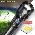 thumbnail image 4 of P50 Multifunctional Flashlight, 5 Mode Zoomable Strong Light with Built-in 18650 Battery for Outdoor Use, 4 of 7