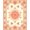 Omitted, variant on ODIKA Peach Boho Medallion With Vintage Floral Scroll And Bordered Trellis Stain Resistant Low Profile for Dorm Room, Small Living Apartment