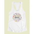 thumbnail image 3 of Cool Cats Collection C Racerback Tank Women -June Erica Vess Designs, Female Large, 3 of 4