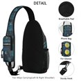 thumbnail image 2 of Science Experiment Print Sling Backpack, Scientific Formula Crossbody Daypack for Future Scientists and Learners, 2 of 6