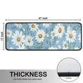 thumbnail image 5 of Kitchen Rugs Sets Of 2,Lightblue Daisy Flower Green Leaves Pattern Anti Fatigue Kitchen Mat Rugs Non Slip Washable,Decorative Kitchen Floor Mats for Kitchen,Sink,Laundry,17"x47"+17"x47", 5 of 5