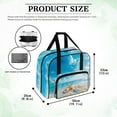 thumbnail image 6 of ZIATUBLE Sea Beach Sewing Machine Cases Starfish Shells Organizer Bag Reusable Carrier Supply Organizer for Accessories with 4 Bottom Rubber Pads Sewing Machine Totes to Prevent Scraping, 6 of 7