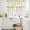 Yellow White, variant on Yellow Polka Dot Kitchen Curtains Sets for Windows 36 Inch Length, Ombre Abstract White Monochrome Rod Pocket Window Treatments Tier Curtains and Valances Set for Bedroom/Bathroom