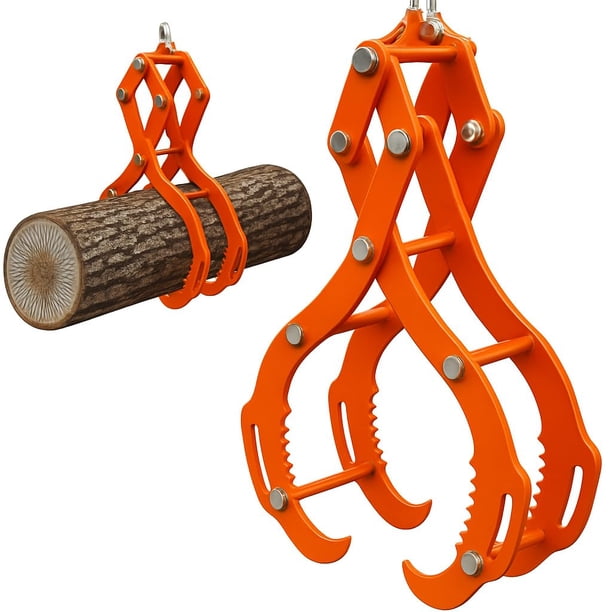 Yeshouse Pinzas para troncos de 4 garras, capacidad de 3300 lb, acero resistente, fácil de montar y almacenar, compatible con ATV, UTV, camiones, tractores y cortadoras de césped