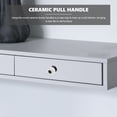 thumbnail image 3 of BRIGHTFUFU 5pcs Decorative Drawer Knobs White Wardrobe Delicate Finish, 3 of 7