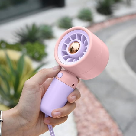 

Handheld Mini Fan Portable Pocket Fan 250mAh Battery Operated Rechargeable Personal Fan An Hour Working Time for Outdoor Activities Summer Gift