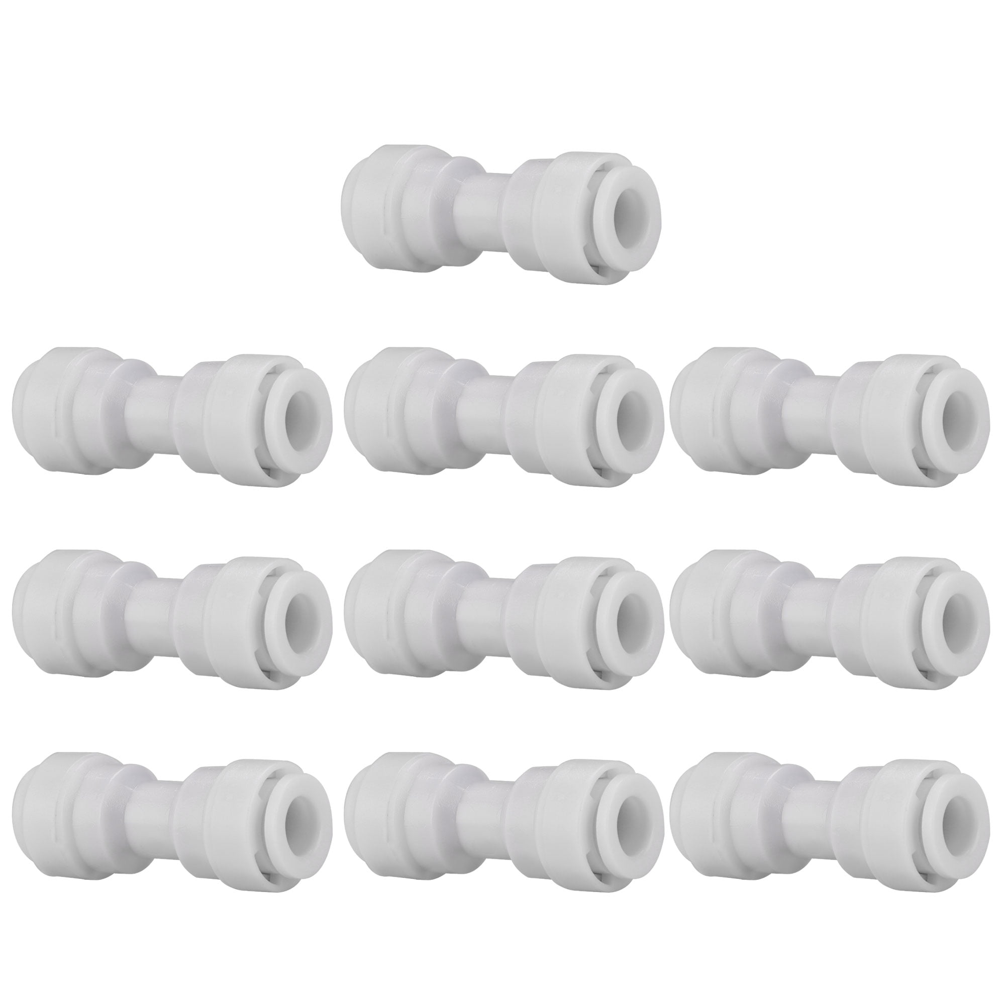10pcs 1/4 Inch Straight Tube RO Quick Connector Water Filter Fittings Hose Tubing Connector