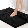 thumbnail image 1 of Tapete de Baño Antideslizante, Suave, Duradero y Grueso, Alfombra para Baño de Felpa, Ideal para Bañera y Regadera (Negro), 1 of 4