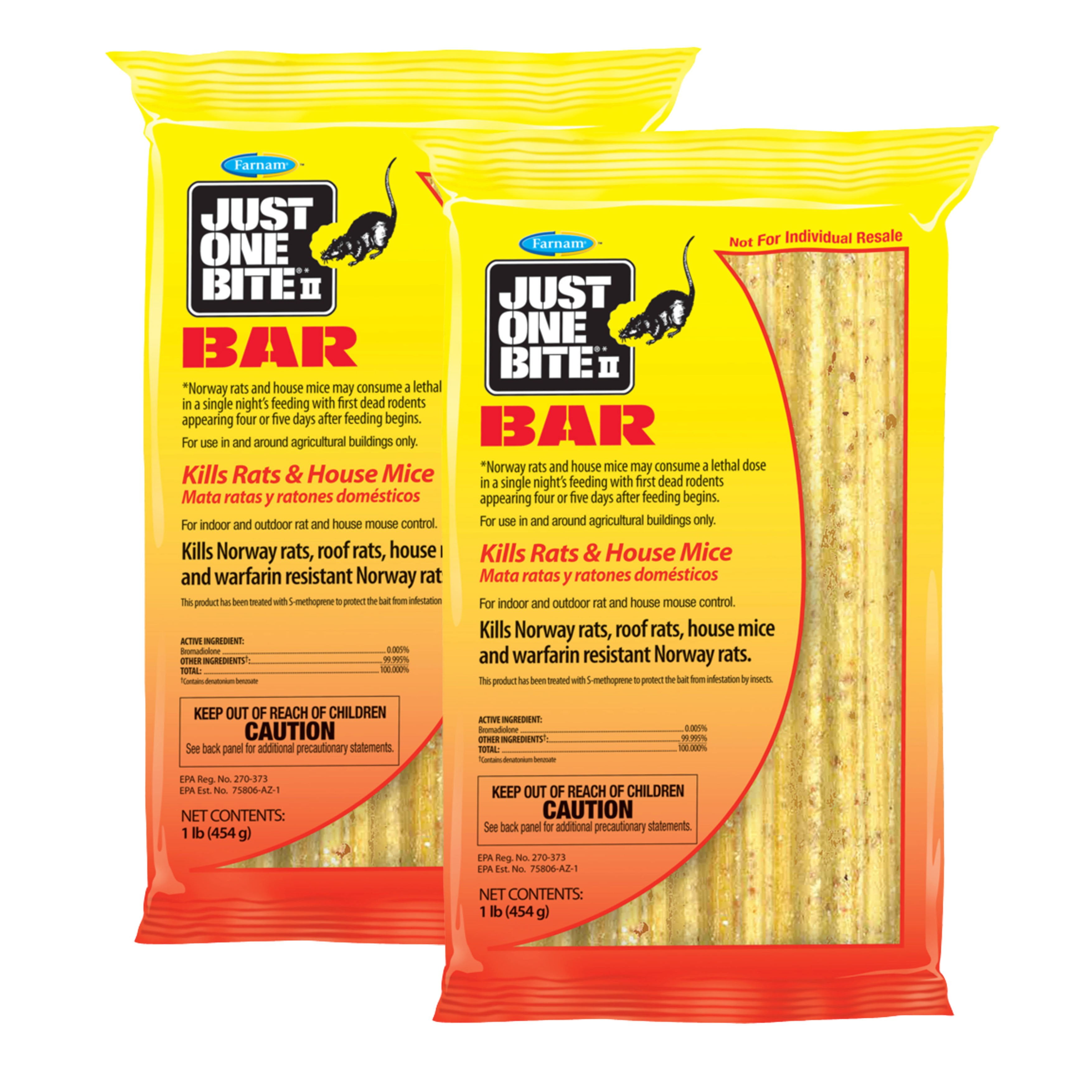 Just One Bite II Bar Rodent Rat Bait 