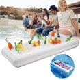 thumbnail image 1 of Portable Pool Float Inflatable Beer Table Waterproof Beer Tray Food Drink Holder for Pool Party Barbecue Camping, 1 of 9