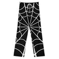 thumbnail image 3 of Black Spider Web Pajama Pants Loose Pajamas Female Breathable Home Trousers Leisure Sleeping Pants Large Size, 3 of 6