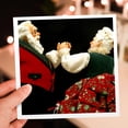 thumbnail image 7 of 3drose, Holiday, Christmas, Dancing Mr. and Mrs. Claus - Li09 Cmi0012 - Cindy Miller Hopkins, 6 Greeting Cards with Envelopes, 7 of 7