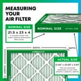thumbnail image 2 of Filterbuy 21.5x23x4 MERV 11 Allergen Defense, Pleated HVAC AC Furnace Air Filters (5-Pack), 2 of 9