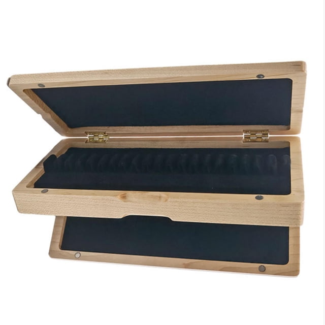 Blinkol Oboe Reed Case Storage Box Holds 40 Reed Portable Carrying Wooden Transportation