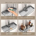 thumbnail image 5 of Aluminum Shower Shelf with Towel Rack, No-Drill Bathroom Organizer, Shampoo and Shower Gel Storage Rack A, 5 of 5
