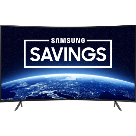 SAMSUNG 65" Class 4K Ultra HD (2160P) Curved HDR Smart LED TV UN65RU7300 (2019 Model)